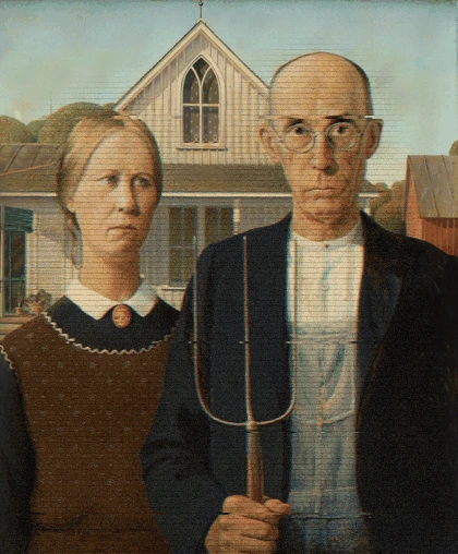 american gothic — animated glitch artwork