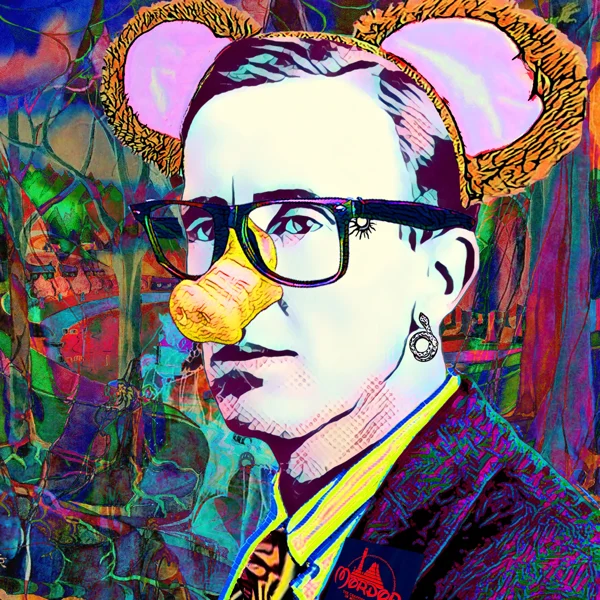 Tolkien 97: Mouse ears, black glasses, and a bubblegum bubble