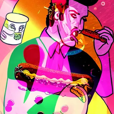 Layered Pink Elvis remix