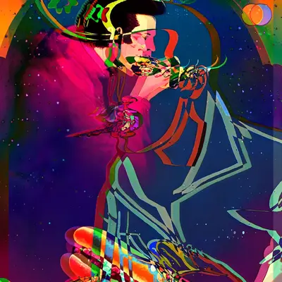 Layered Pink Elvis remix