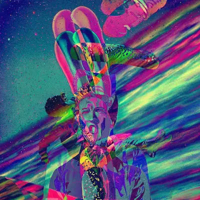 Layered Pink Elvis remix