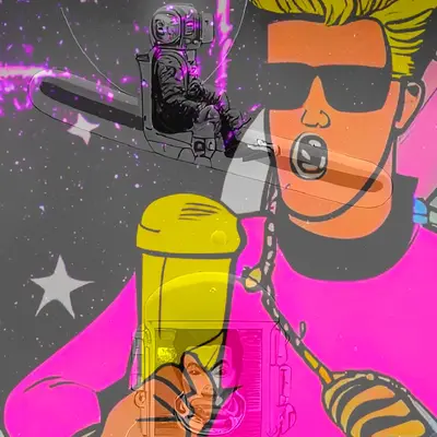Layered Pink Elvis remix