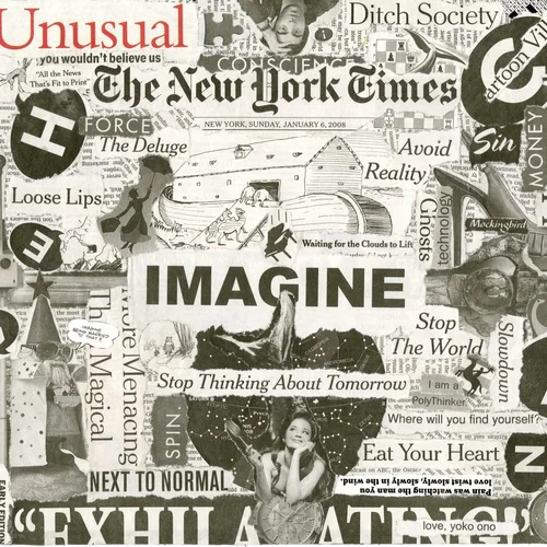 Newspaper collage, January 6th, 2008