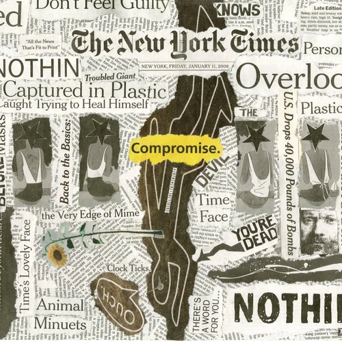 Newspaper collage, January 11th, 2008