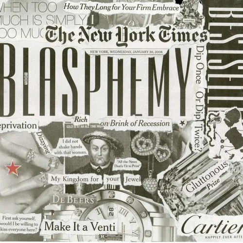 Newspaper collage, January 30th, 2008