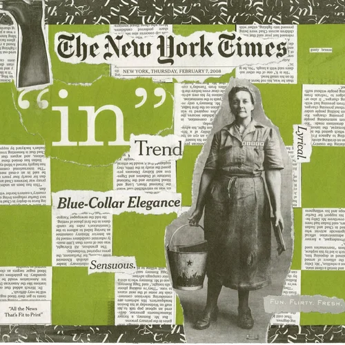 Newspaper collage, February 7th, 2008