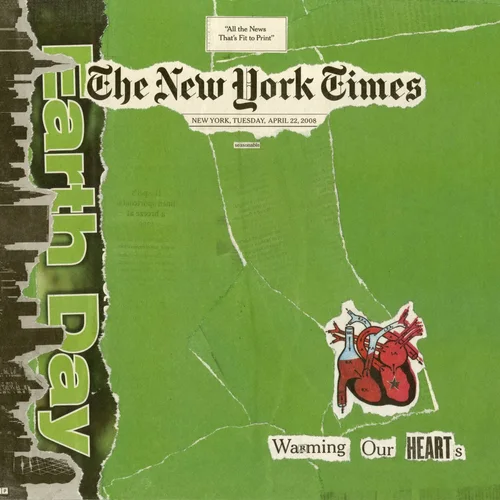 Newspaper collage, April 22nd, 2008