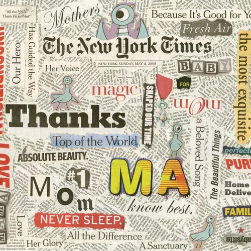 Newspaper collage, May 11th, 2008