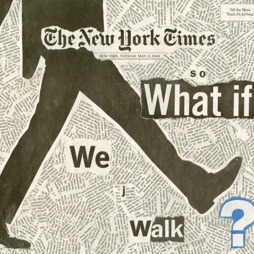 Newspaper collage, May 13th, 2008