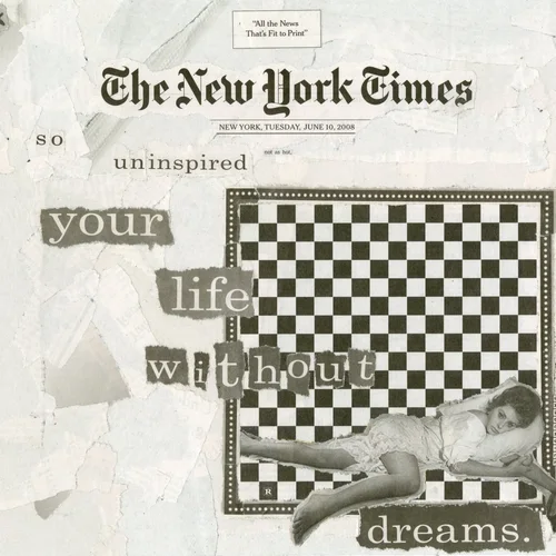 Newspaper collage, June 10th, 2008
