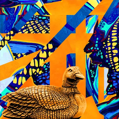 Loon digital collage