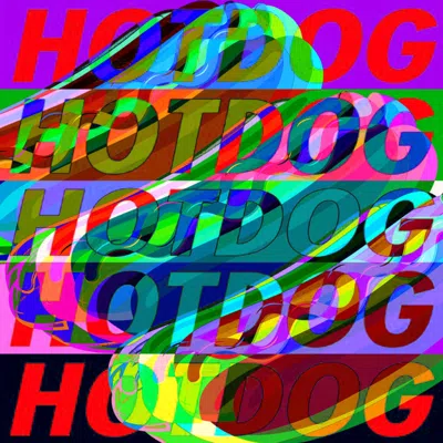 Hotdog digital collage