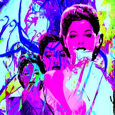 Demure digital collage